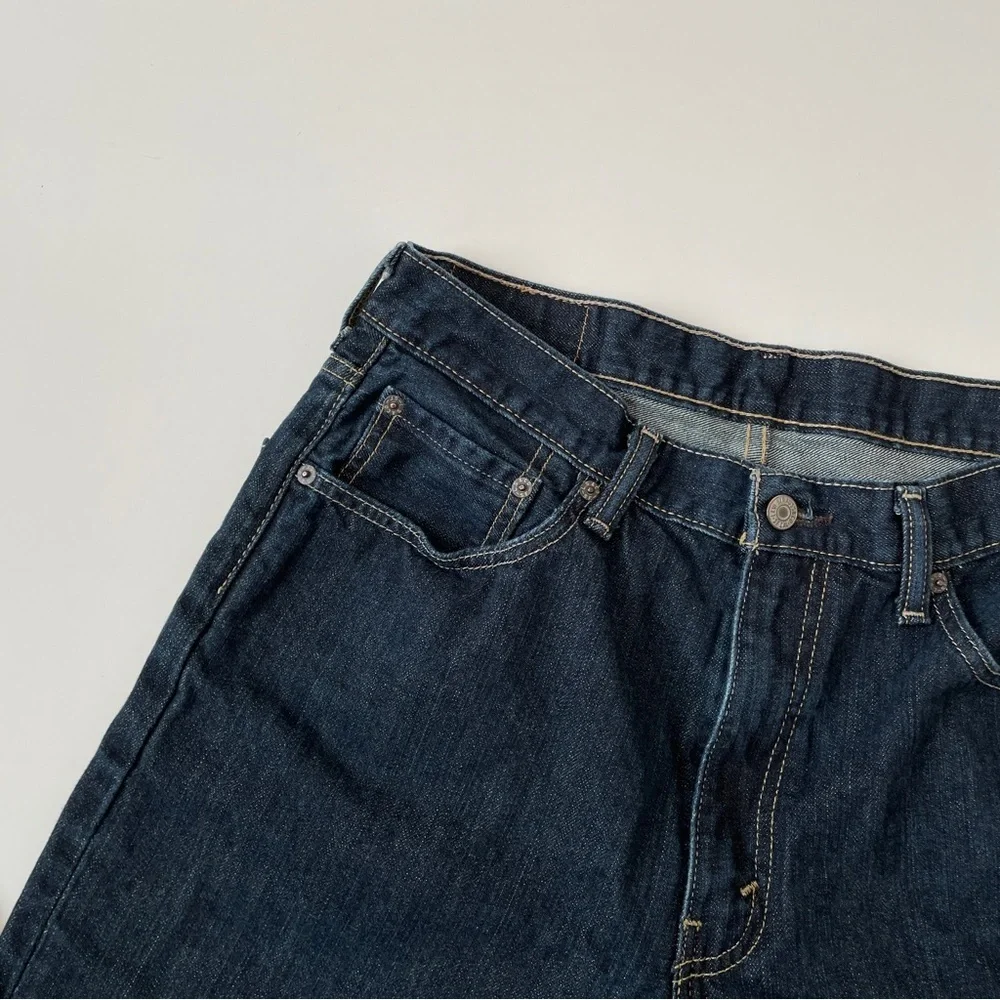 Levi's 550™ Relaxed Fit Straight Leg Baggy Dark Stonewash Jeans, Size 34 30